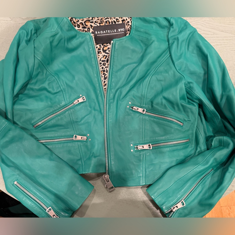Bagatelle new york leather jacket sz. XL